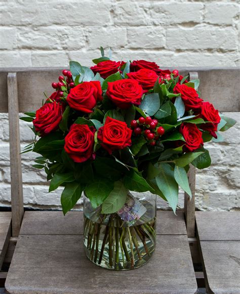 Romantic Roses In A Vase Flower Box