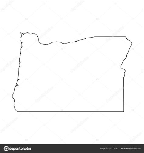 Drawing And Illustration Art And Collectibles Pdf Eps Outline Map Oregon