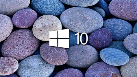 White Windows 10 On Blue And Purple Stones1920x1080 Wallpaper