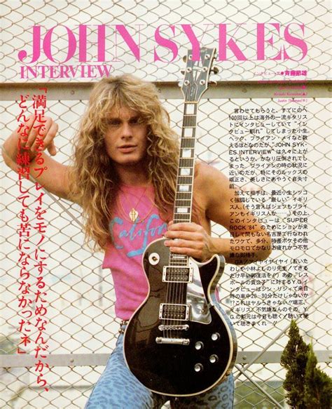 John Sykes Thin Lizzy Whitesnake Young Guitar 80s Hair Bands Best