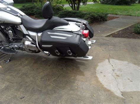 Leather saddlebags for road king, ultra, streetglide, roadglide, electraglide harley davidsons. Sell Harley Road King Classic Hard Leather Saddlebags '97 ...