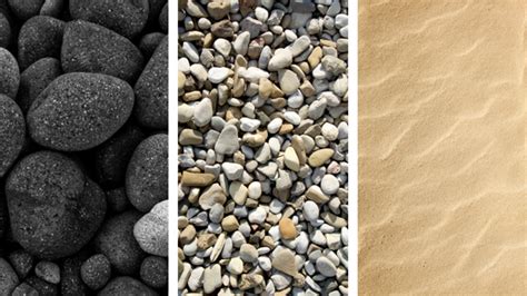 Rock Pebbles And Sand