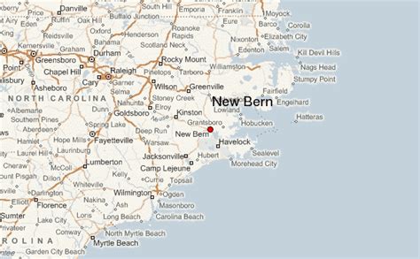 New Bern Nc Map Of North Carolina Map
