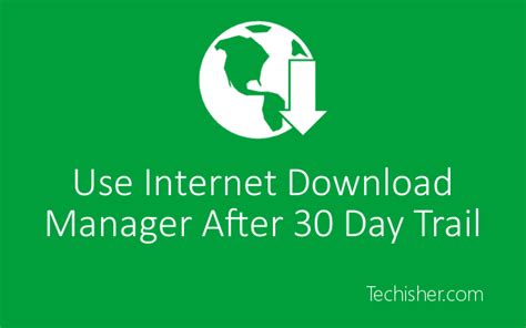 Internet download manager (idm) has a smart download logic accelerator that features intelligent dynamic file segmentation and safe multipart downloading technology to accelerate your downloads. Use IDM After 30 Day Trial : IDM Trial Reset on Windows 7/8/10 - 2017