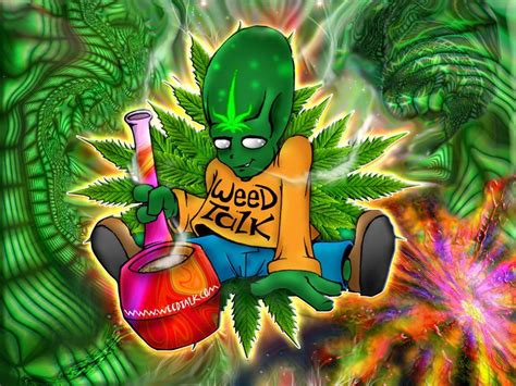 Trippy Weed Headers For Twitter