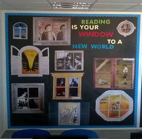 Reading Is Your Window To A New World Library Displays School