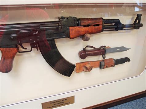 Sold Framed Russian Soviet Ak 47 And Bayonet Rifle Jb Military Antiques