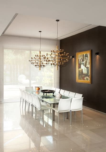 Marvelous Modern And Elegant Dining Room Contemporary With Tile Floors