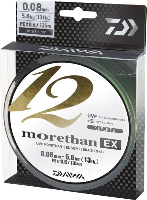 Daiwa Morethan 12 Braid EX SI Lime Green 0 14 Mm 135 M