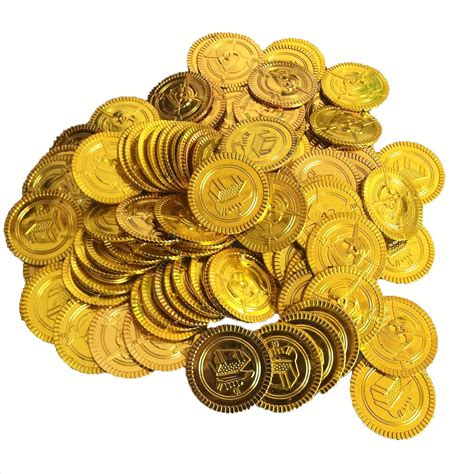 Huiyouhui Pirate Gold Coins Plastic Set Of 100play Gold