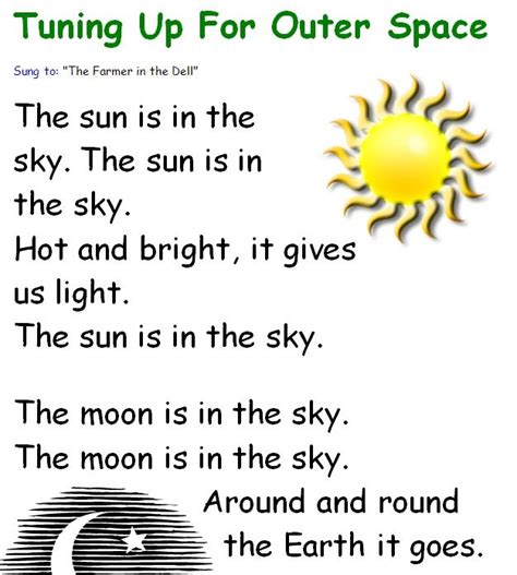I post more classic poems regularly, so please check back often. Space Song Book | Teaching Resources | Space preschool ...