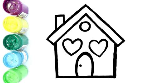 Belajar menggambar dan mewarnai rumah untuk anak house drawing and coloring for kids. Belajar Menggambar dan Mewarnai Rumah Sederhana - YouTube