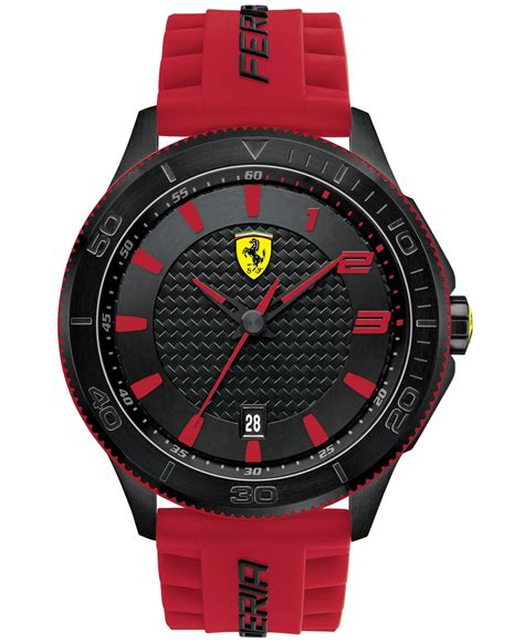 Leicester and brighton defenders among. Lyst - Ferrari Scuderia Men's Scuderia Red Silicone Strap Watch 48mm 830136 in Red for Men