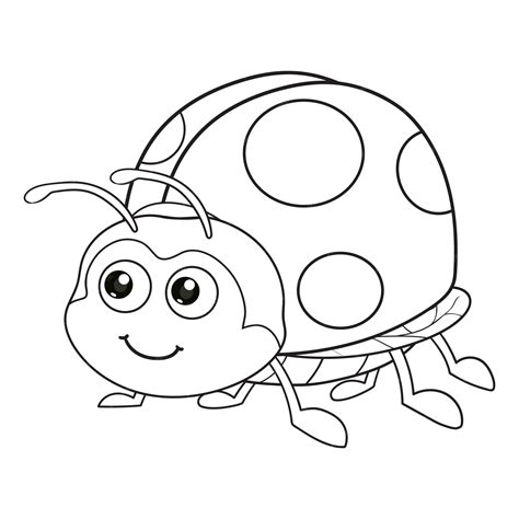 Cute Ladybug Coloring Pages For Kids