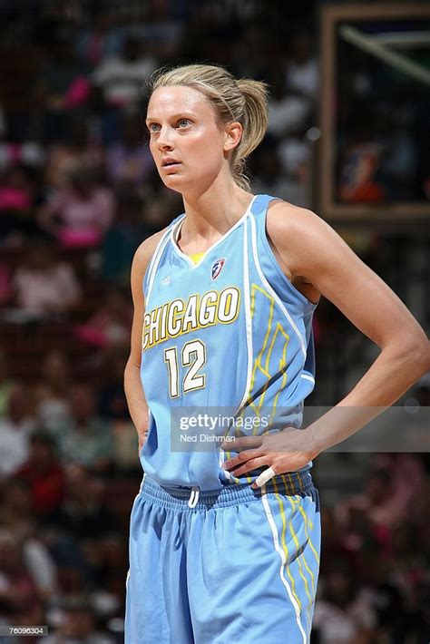 Stacey Dales Of The Chicago Sky Stands On The Court During The Wnba