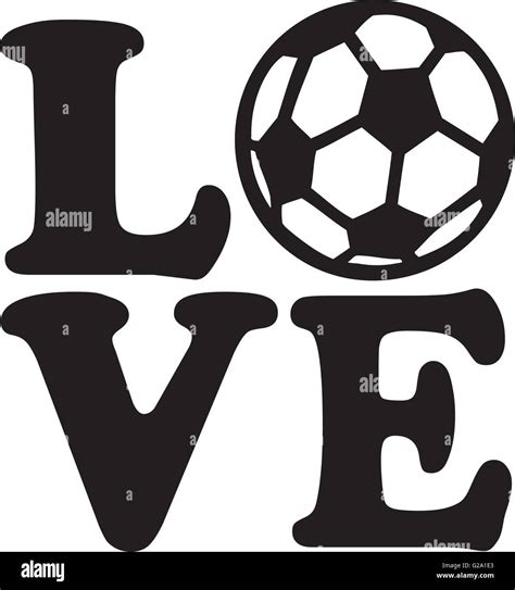 Soccer Love Stock Vector Art And Illustration Vector Image 104712219