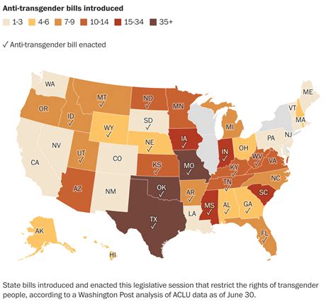 Anti Trans Bills Have Doubled Since Mapping Where States Stand