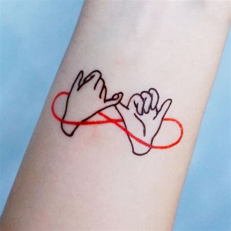 pinky promise temporary tattoo pinky promise tattoo friend tattoo best friend tattoo