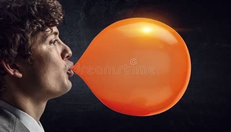 Guy Blowing Bubble Gum Stock Photos Free And Royalty Free Stock Photos