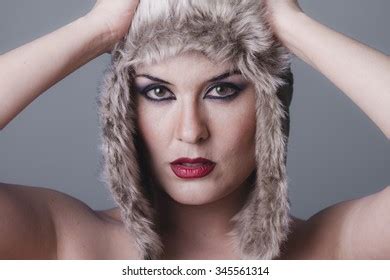 Adult Naked Girl Russian Winter Hat Stock Photo Shutterstock