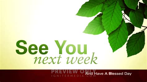 Spring Leaves See You Next Week Title Graphics Igniter Media