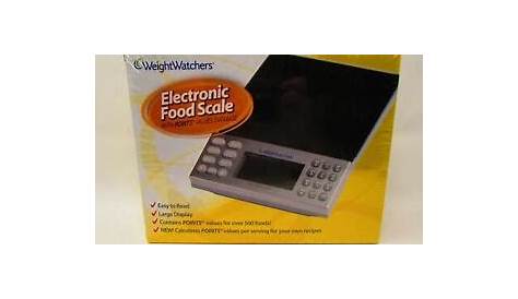 weight watchers electronic food scale manual