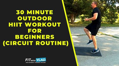 30 Minute Outdoor Hiit Workout For Beginners Circuit Routine Youtube