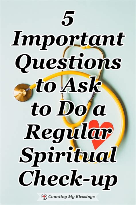 5 Important Questions To Ask To Do A Regular Spiritual Check Up Cmb