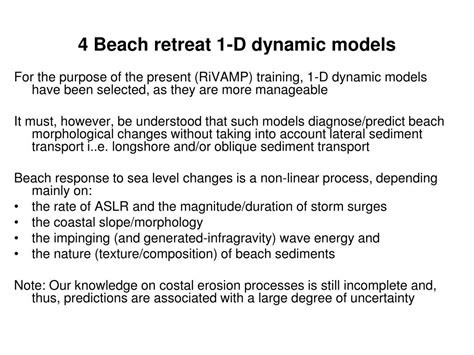 PPT Beach Modelling III Morphodynamic Models Description PowerPoint Presentation ID