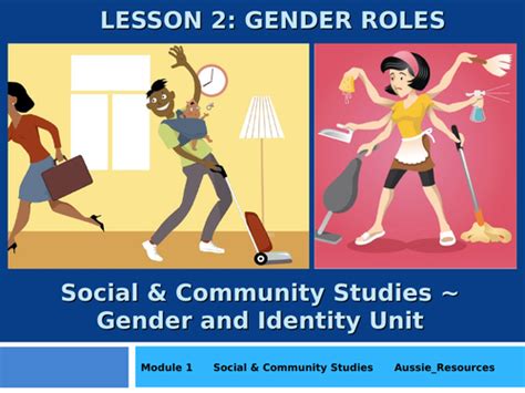 Social And Community Studies Gender And Identity Gender Roles And