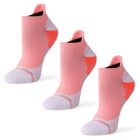 Run 3 Pack Of Womens No Seam Running Socks Pinkmulti Clothing From