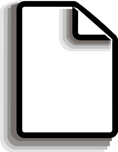 All files clipart 3d clipart photos photo objects vinyl ready illustrations fonts sounds video animations web graphics. New File Symbol Clip Art at Clker.com - vector clip art ...