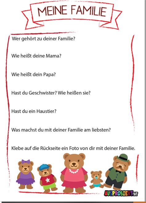 Weitere ideen zu malvorlagen zum ausdrucken, malen nach zahlen, ausdrucken. 2 Portfolioblätter zum Thema "Meine Familie" | Ausprobiert