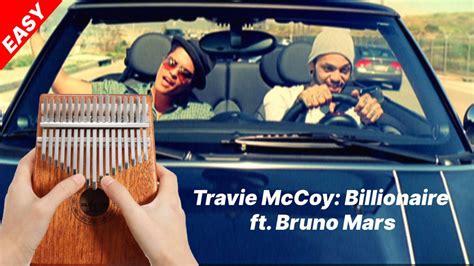 Billionaire Travie McCoy Ft Bruno Mars Kalimba Tabs Letter Number