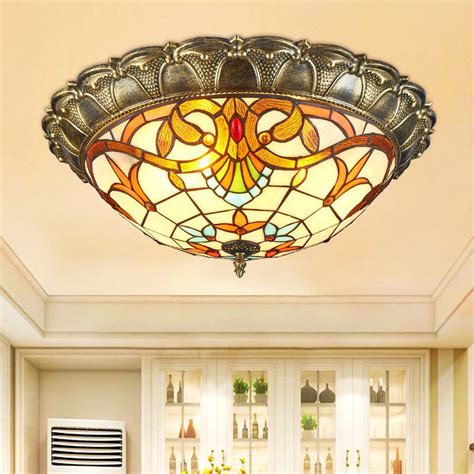 Here at tiffany lighting direct, we offer the largest collection of quality, handcrafted tiffany lamps and lighting, including ceiling lights, floor lamps and novelty lamps. Authentic tiffany ceiling lamp for Bedroom Living room ...