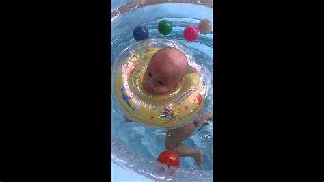 Baby Swimming At Home Baby Spa Baby Pool 3 Month Old Youtube