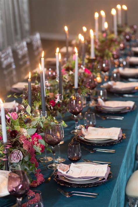 Modern Elegant Jewel Tone Inspiration | Jewel tone wedding, Jewel tone