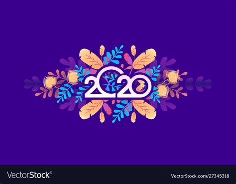 2020 Calendar Abstraction Royalty Free Vector Image