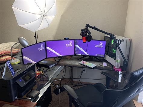 My Dual Pc Stream Station Laptop Gaming Setup Gamer Setup Gamer Room