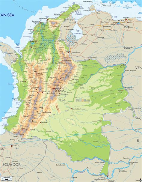 Colômbia Mapas da Colômbia Enciclopédia Global