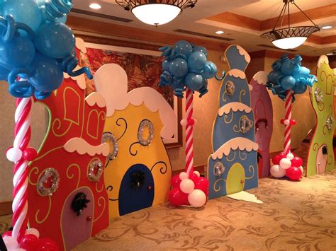 The Cat In The Hat Theme Party Decoration Whoville Christmas Seuss