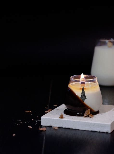 Chocolat Scented Candle Dart Wood Wick Soy Wax Hand Poured Made To