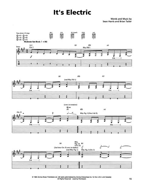 Electric Guitar Solo Tabs