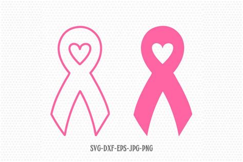 Breast Cancer Ribbon Svg Awareness Svg