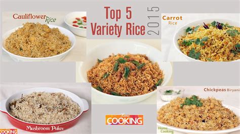 Top 5 Variety Rice 2015 Home Cooking Youtube