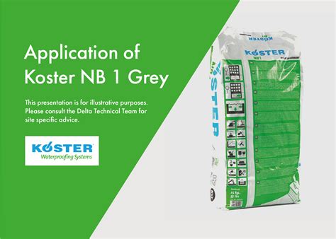 Application Of Koster Nb 1 Grey Delta Membranes