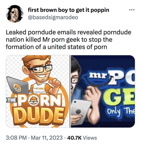 The P Dude Vs Mr P Geek Meme The Porn Dude Mr Porn Geek