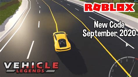 Roblox Vehicle Legends New Code September 2020 Youtube