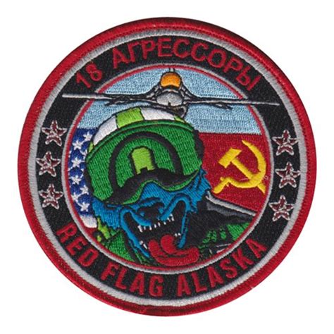 18 Amu Aggressor Red Flag Alaska Patch 18th Aircraft Maintenance Unit