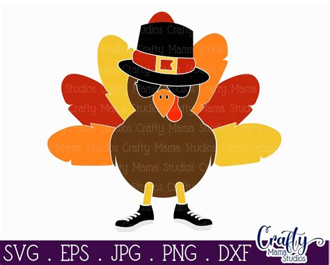 Boy Turkey Svg Thanksgiving Svg By Crafty Mama Studios TheHungryJPEG